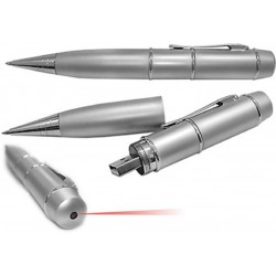 Caneta Pen Drive Com Laser 3 Em 1 8Gb