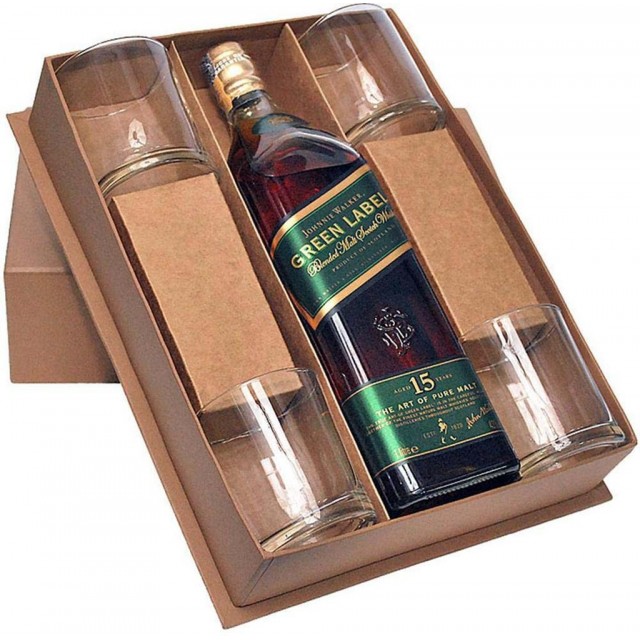 Kit Whisky, Taças E Embalagem